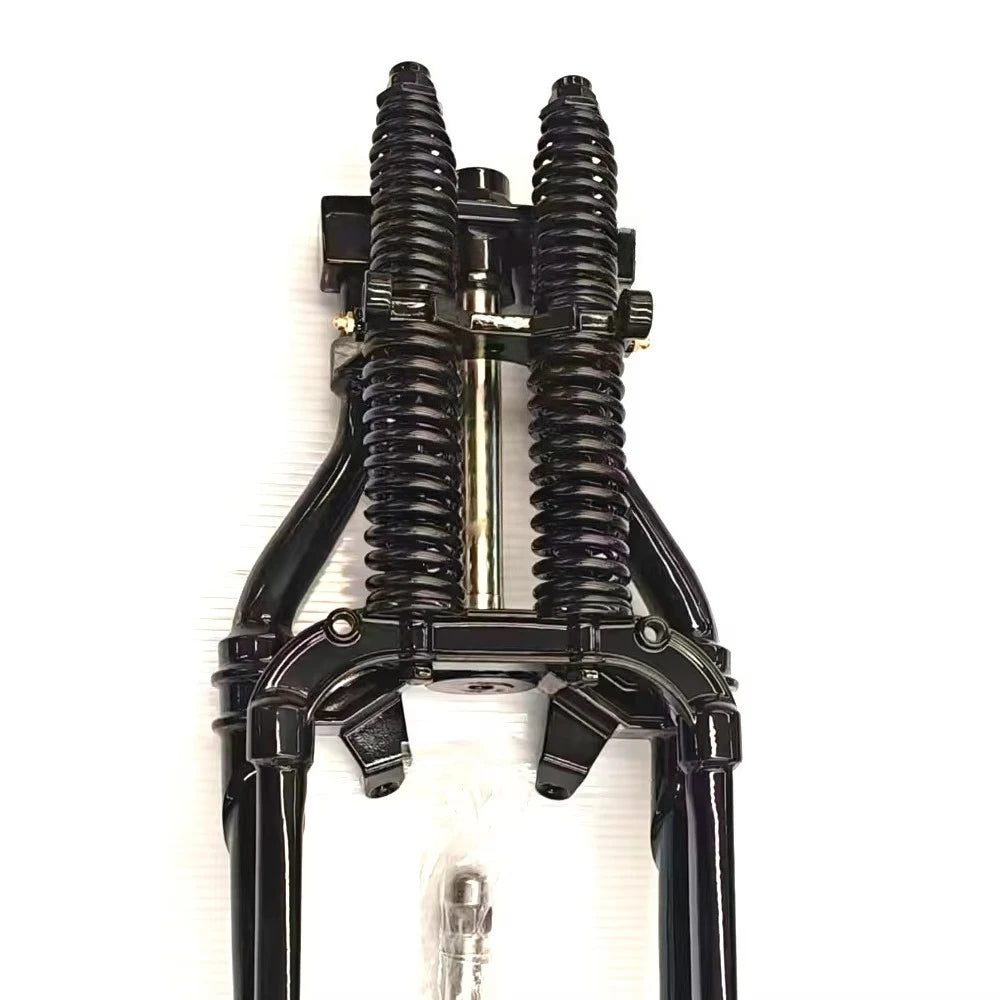 Fourche springer vintage en acier chromé pour moto custom - 18 à 26 pouces