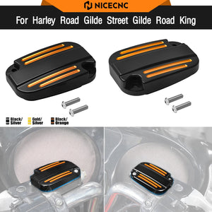 Caches de Maîtres-Cylindres Frein/Embrayage Aluminium - Harley-Davidson Street Glide, Road King, Road Glide 2018-2020 – photo 1/15