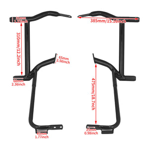 Barres de protection noires pour sacoches de Harley-Davidson Touring - vue 6