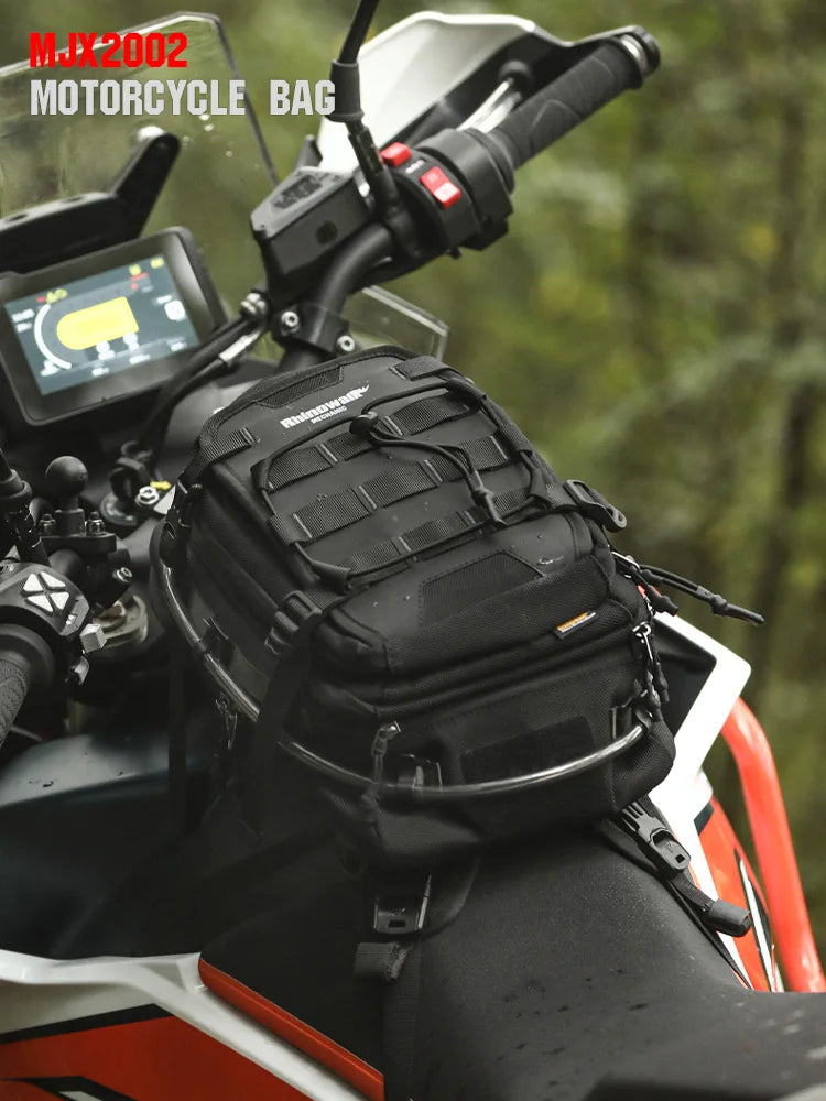 Sac de réservoir moto Rhinowalk convertible en sac à dos avec système MOLLE - vue 2