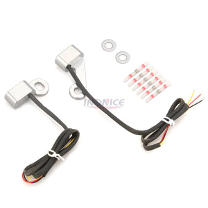 Mini clignotants avant LED pour Harley Softail - vue 2