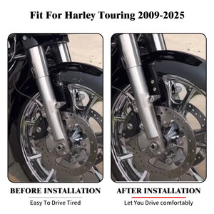 Support de rehausse de garde-boue avant noir pour Harley-Davidson Touring - vue 3