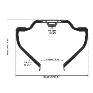 Barre de protection moteur noire pour Harley Softail - vue 6