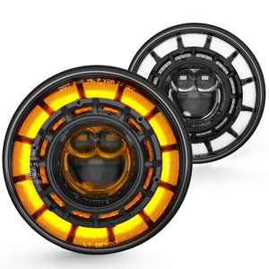 Phare LED 7 pouces pour Harley Touring Softail - vue 1