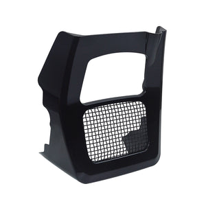 Spoiler avant et cache radiateur noir brillant pour moto Harley - vue 2