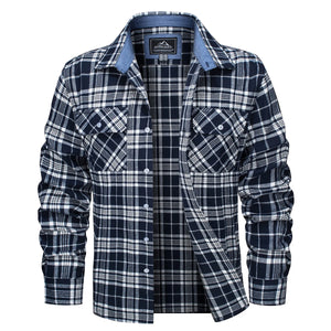Chemise en flanelle à carreaux pour homme - vue - vue 16