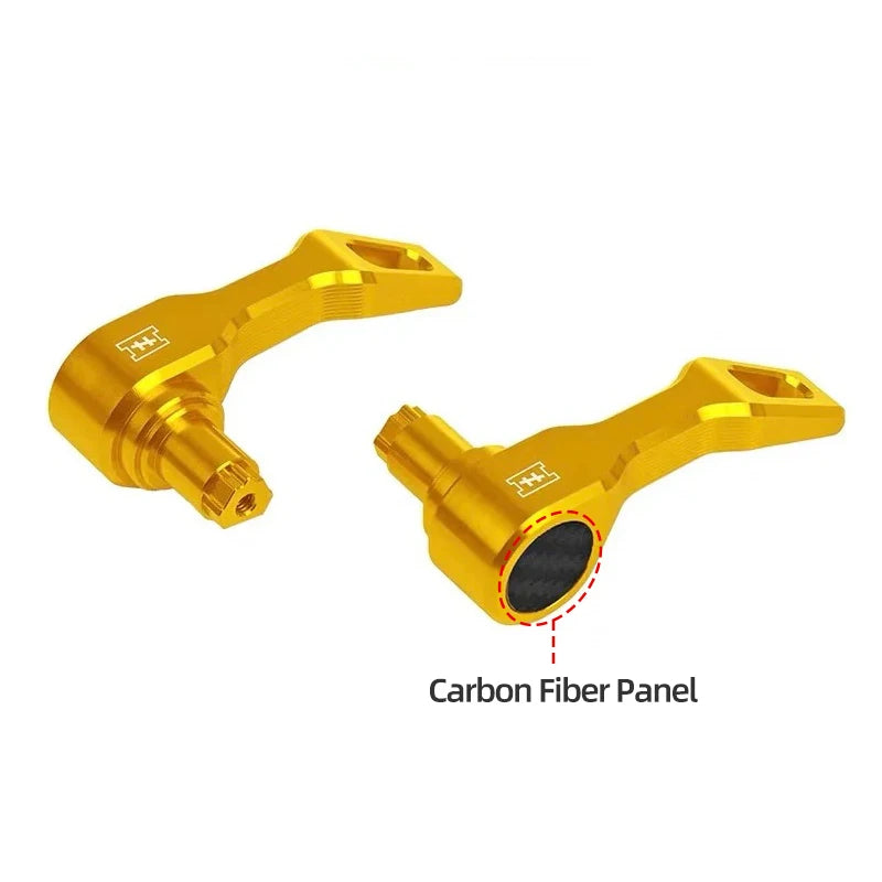 Poignées de Serrure de Sacoches CNC Carbone pour Harley Touring (2014+) – photo 2/12
