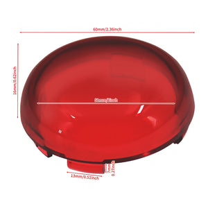 Lot de deux cabochons rouges de clignotant pour moto Harley-Davidson - vue 6