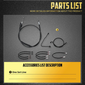 Kit d'extension de câbles guidon (accélérateur, embrayage, frein) - Harley Sportster S Nightster 975 2022 et + – photo 6/8