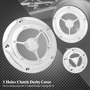 Cache derby et cache timer 5 trous pour Harley Dyna Softail Touring - vue 11