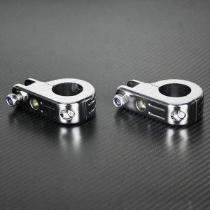 Colliers de fixation 32mm pour repose-pieds sur barre de protection - Harley Touring, Sportster XL et autres – photo 5/8