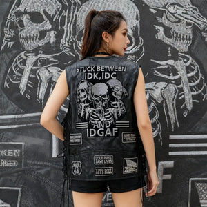 Gilet sans manches style biker - vue - vue 4