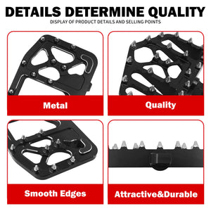 Planchers pilote et passager (floorboards) larges en aluminium CNC pour Harley-Davidson Touring (Electra Glide, Street Glide) et Softail CVO – photo 6/6