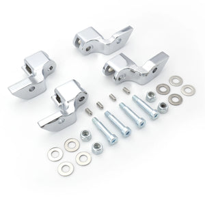 Supports de déport des marchepieds conducteur pour Harley-Davidson Softail Heritage Classic, Fat Boy, Deluxe, Cross Bones, Springer 2000-2017 – photo 7/7