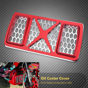 Grille protectrice de radiateur d'huile en aluminium - Harley Touring Road Street Electra Glide Ultra Limited FLH 2023.5-2025 – photo 12/12