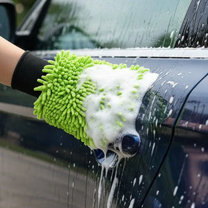 Gants/Éponge de Lavage Microfibre Sans Rayures - Moto, Vélo Électrique, Auto – photo 2/8