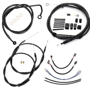 Kit de Câbles Rallongés pour Guidon - Harley-Davidson Softail 2011-2015 (Avec ABS) – photo 1/11