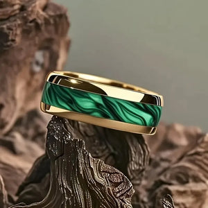 Bague en acier inoxydable tête de mort et rose - vue 24
