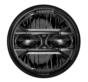 Phare LED à projecteur 5,75 pouces Angel Eyes H4, feu de jour pour Harley Sportster, Dyna, Iron 883 - vue 8