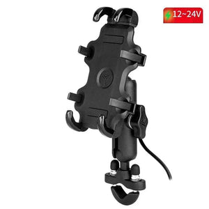 Support téléphone moto avec chargeur USB rapide QC3.0 – fixation guidon ou rétroviseur, idéal GPS - vue 6
