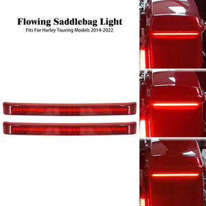 Feux LED d'accent de sacoche à défilement (stop/clignotant) pour Harley CVO Touring, Electra Glide, Road Glide Ultra... - vue 8