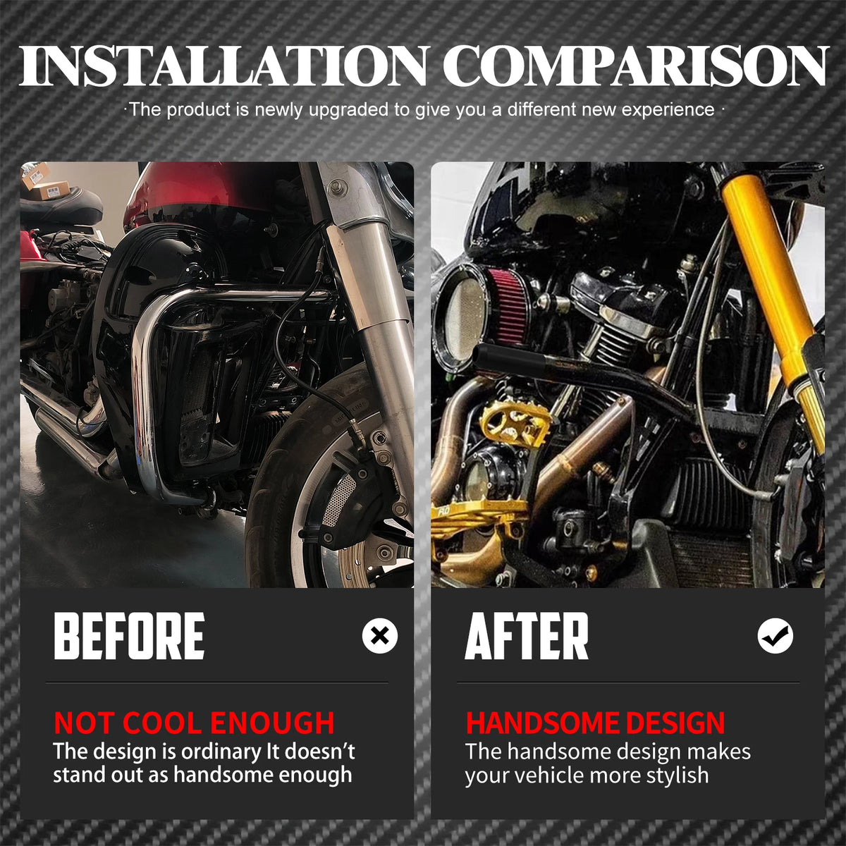 Crash Bar Avant Noir (Highway Protector) - Harley-Davidson Touring Street, Electra Glide, Road King, FLTRX 2009-2023 – photo 2/8