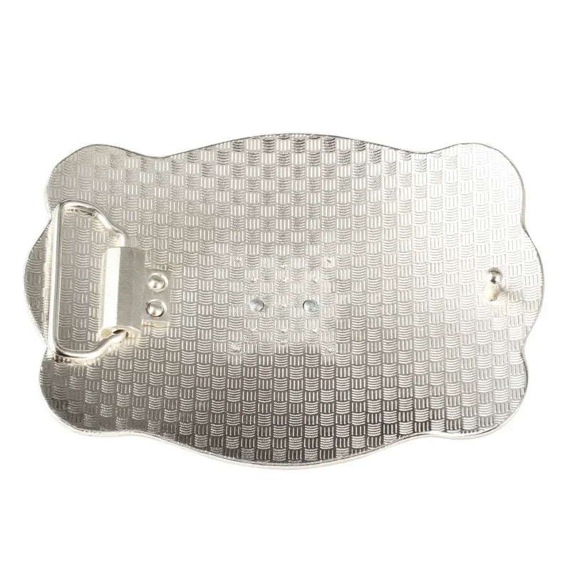 Boucle de ceinture dorée motifs taureau coq scorpion - vue 2