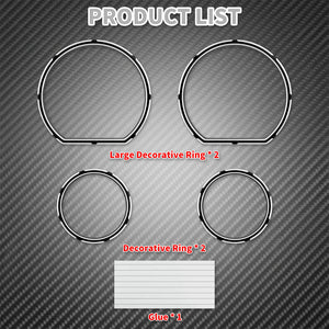 Kit de contours de compteur (instrument board bezel) - Harley Touring Street Glide Ultra Limited 2014-2023 – photo 5/7
