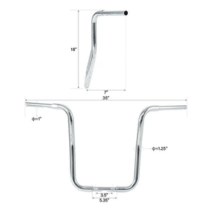 Guidon ape hanger pour Harley Softail et Sportster - vue 12