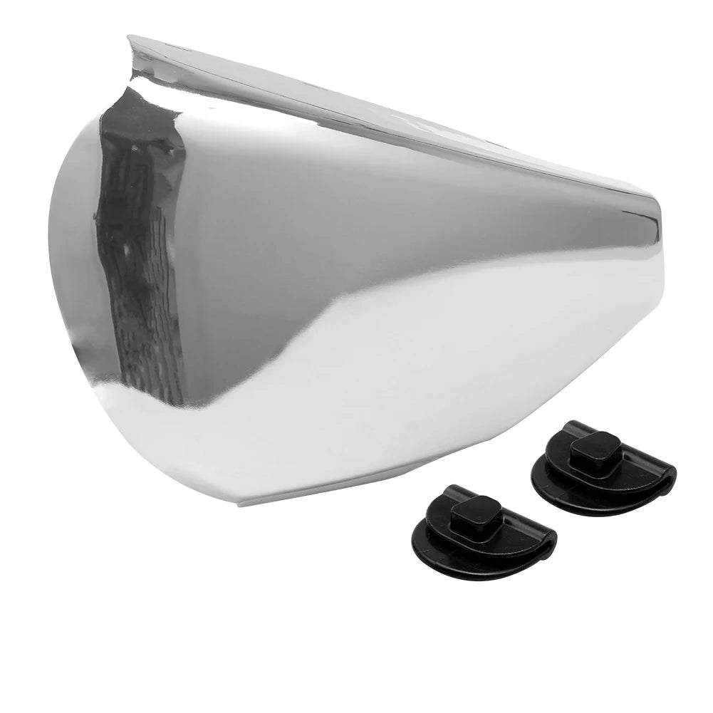 Cache de batterie gauche chromé pour Harley Sportster - vue 2