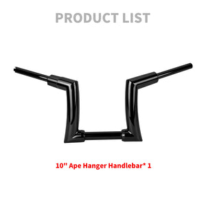 Guidon ape hanger 10 pouces pour Harley Sportster Dyna Softail - vue 5