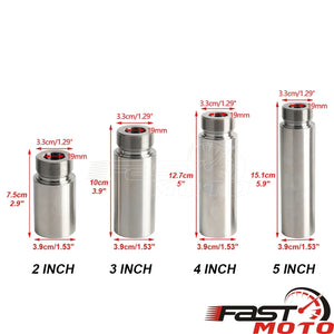 Extensions de tubes de fourche en acier pour moto Harley-Davidson - vue 6