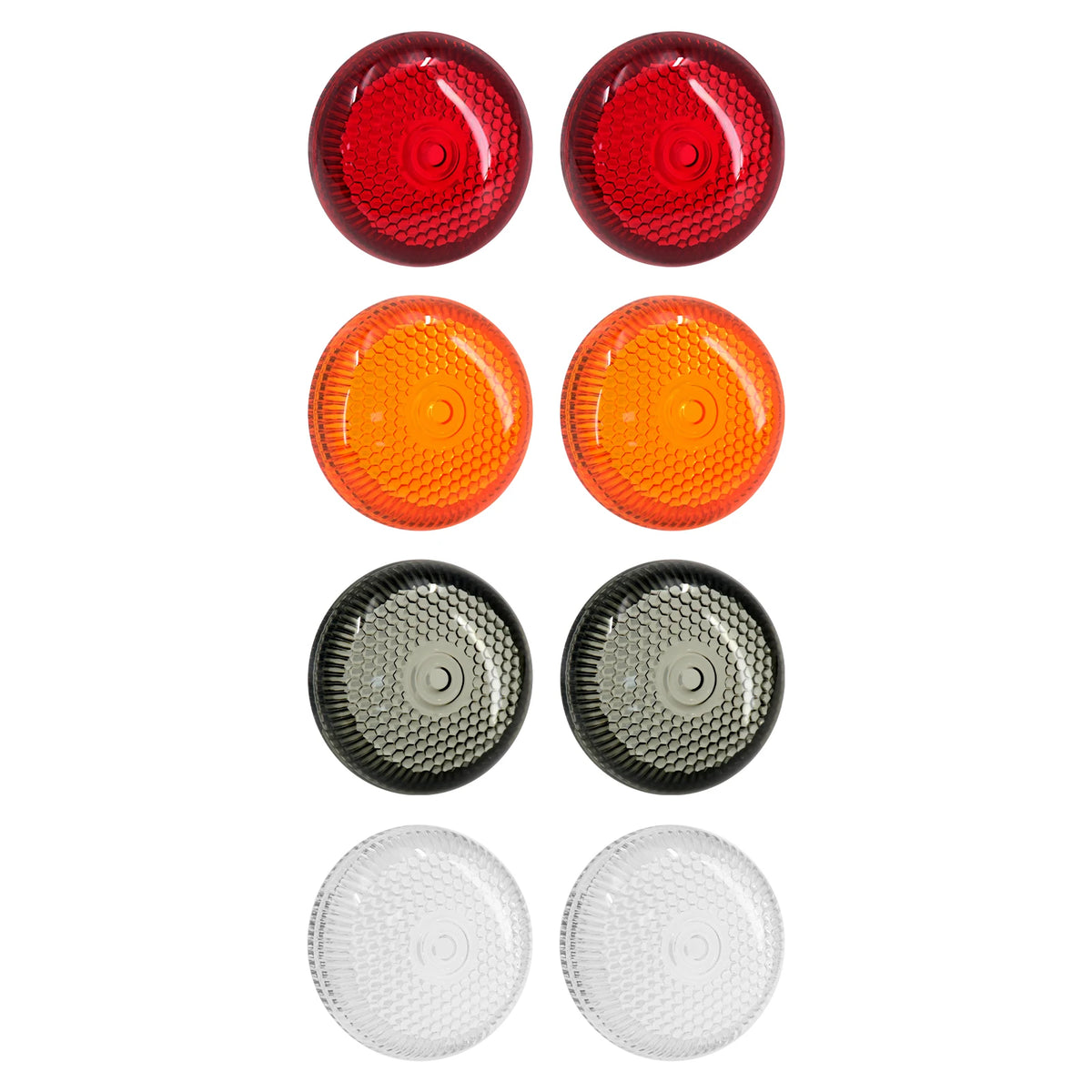 Lot de deux cabochons de clignotant style bullet pour moto Harley-Davidson - vue 2