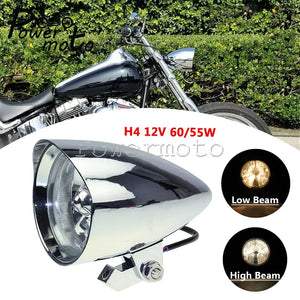 Phare bullet H4 pour Harley Sportster - vue 1