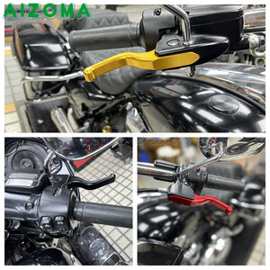 Kit de leviers de frein et d'embrayage CNC pour Harley-Davidson Softail Low Rider Heritage Classic Touring Road King Electra Glide – photo 6/17