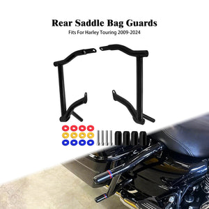Barres de protection arrière pare-sacoches pour Harley Touring - vue 1