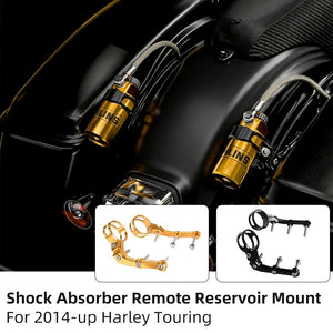 Support de Réservoir Déporté d'Amortisseur CNC pour Harley Touring 2014+ – photo 1/8