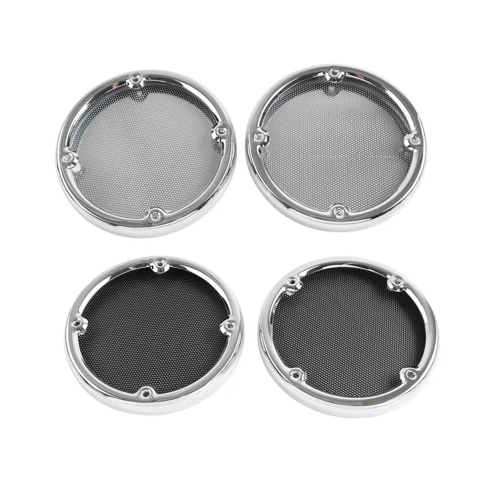 Cache-grilles de haut-parleurs arrière chromés pour Harley-Davidson Electra Glide et Ultra Limited 1996-2013 - vue 2