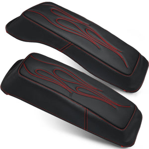 Caches de protection pour sacoches cavalières Harley Touring 1993-2013, cuir microfibre (la paire) - vue 10