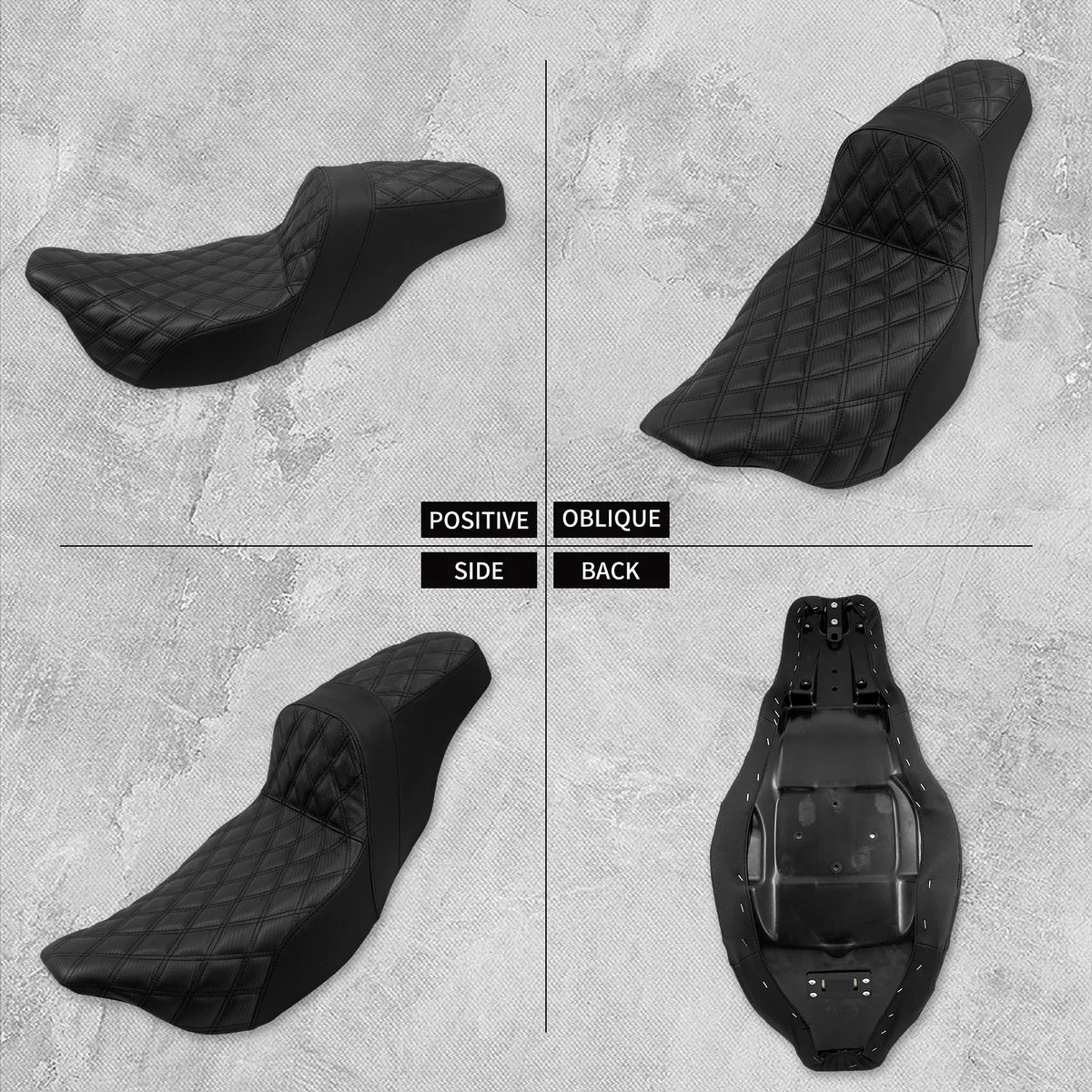 Selle biplace MACTIONS pour Harley-Davidson Touring FLTRX (2009-2025)