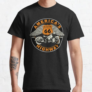 T-shirt Homme Route 66 Mother Road 100% Coton Grande Taille - vue 9