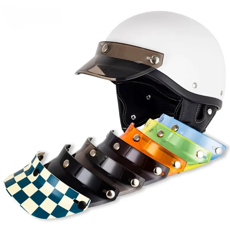 Pare-soleil rétractable pour casque jet - vue - vue 2