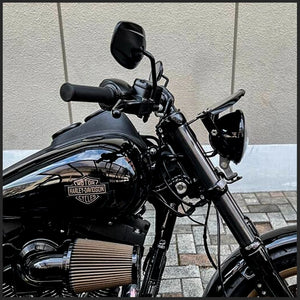 Kit rehausseurs et pontet de guidon pour Harley Softail - vue 2