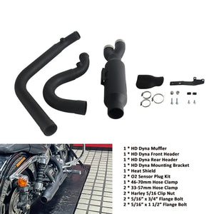Système d'échappement complet 2-en-1 pour Harley-Davidson Dyna Fat Bob FXDF et Low Rider S FXDL/FXDLS 2006-2017 – photo 8/10