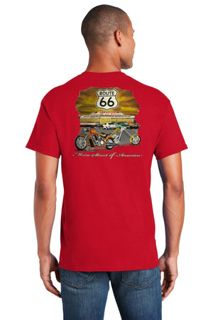 T-shirt Route 66 Main Street of America, Chopper - vue 3
