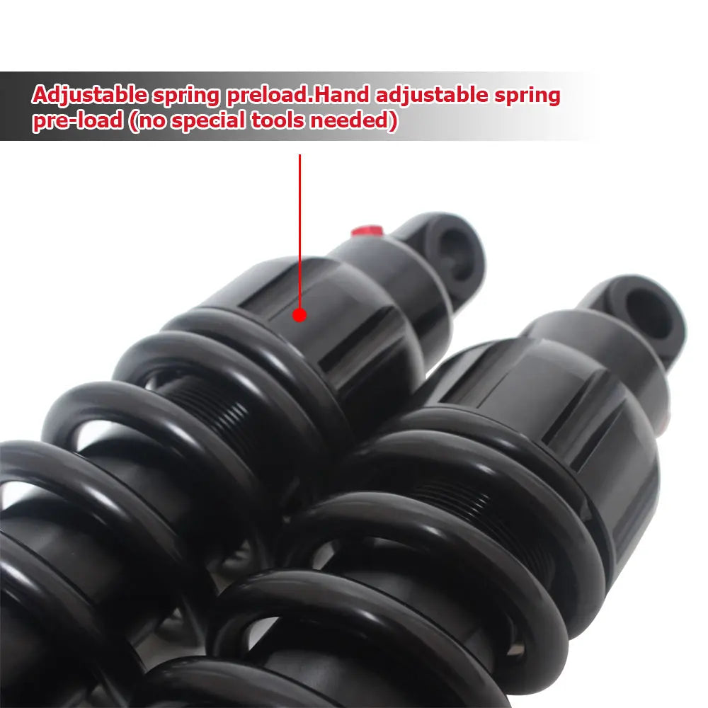Amortisseur arrière universel 325-343mm pour Harley-Davidson (Sportster, Dyna, Electra Glide, Road King)