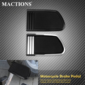 Cache de pédale de frein CNC pour commandes centrales - Harley Softail Street Bob, Fat Bob FXBB 2018-2025 – photo 1/8