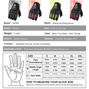 Gants moto mi-doigts noirs - vue de face - vue 4
