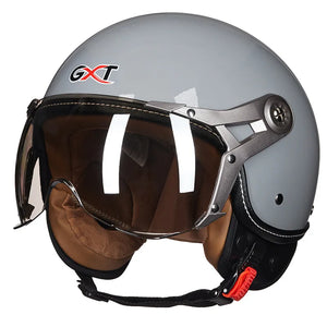 Casque moto jet 3/4 noir - vue latérale - vue 15