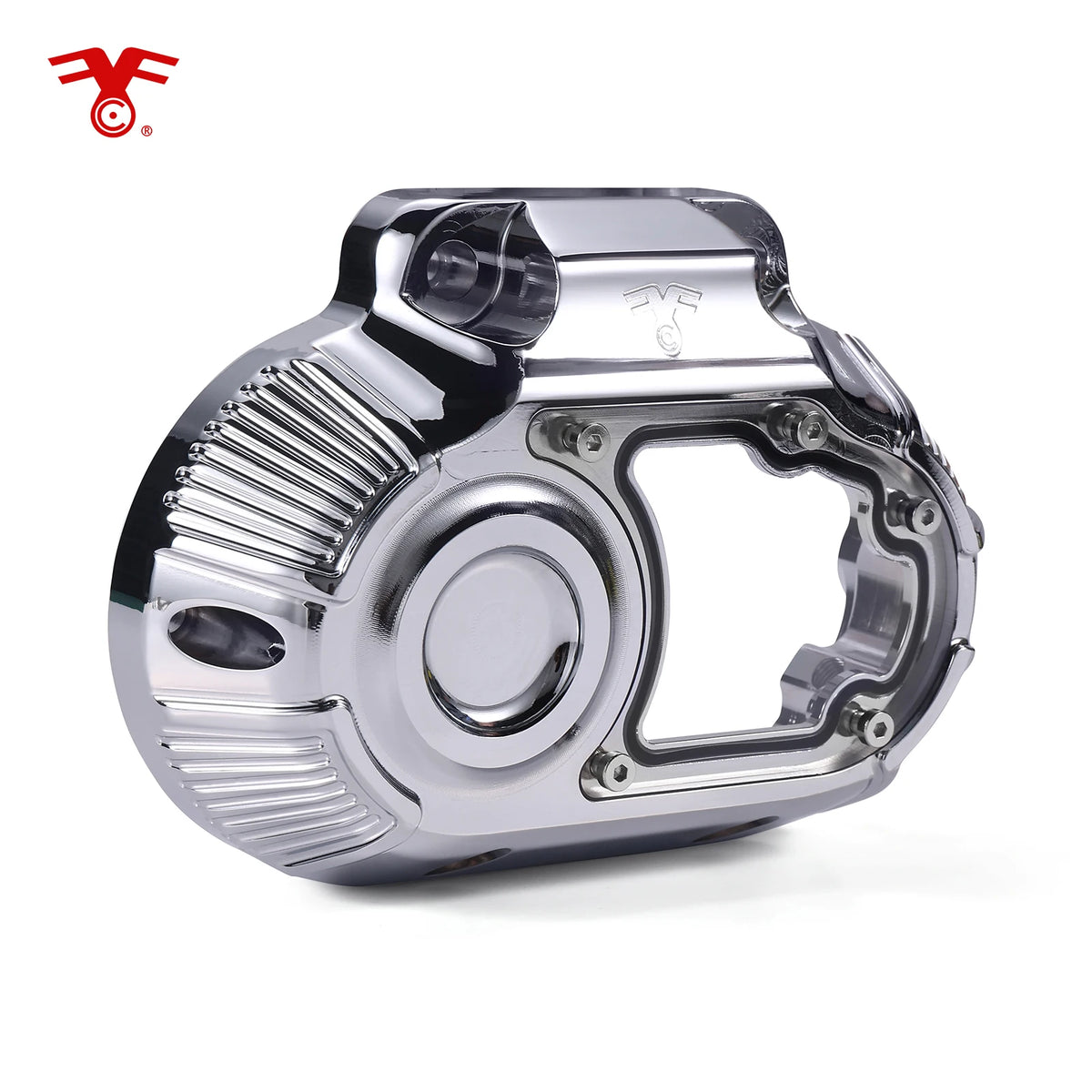 Cache latéral de boîte de vitesse à hublot pour Harley Touring Dyna Softail - vue 2